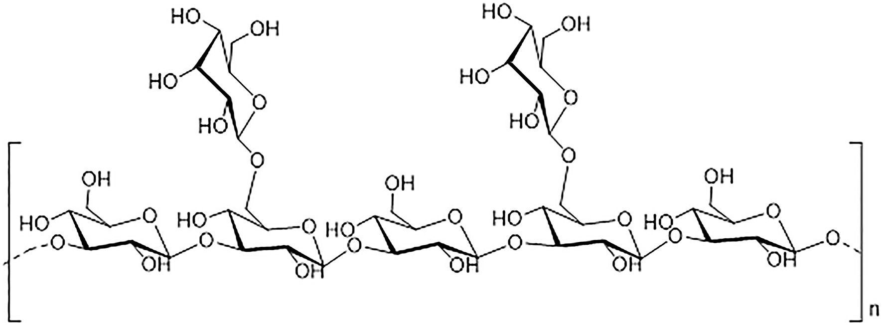 Structure of lentinan.